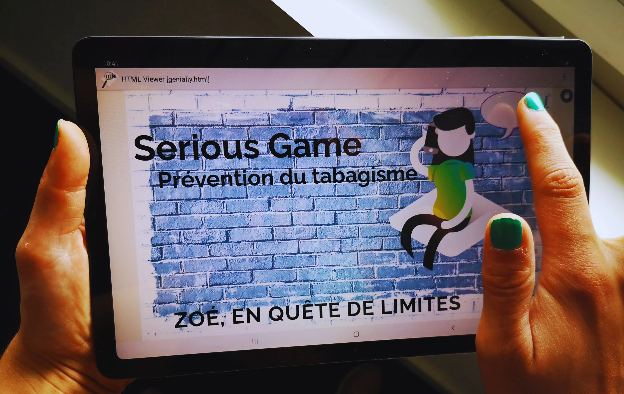 Serious game «Zoé en quête de limites»